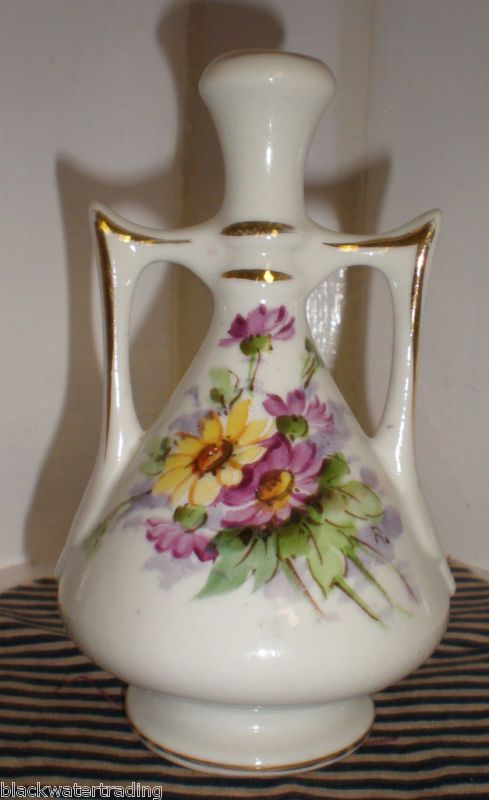 VINTAGE WESLEY CHINA HAND PAINTED VASE  