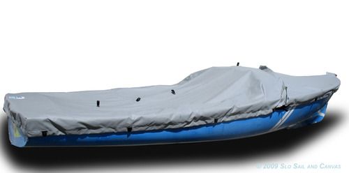 JY15 Sailboat   Boat Mast Up Cover   Blue Sunbrella  