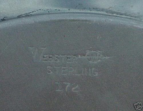Sterling Silver Webster Round Serving Tray Pattern 172  