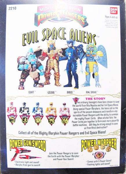 Power Rangers Mighty Morphin Space Alien King Sphinx  