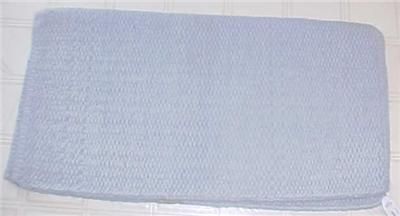 Weaver WOOL Saddle Blanket 34X34 Tightly Woven BLUE  