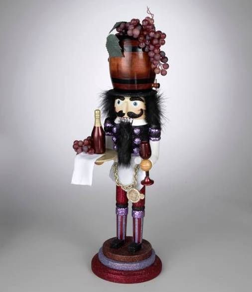 2011 ADLER HOLLY WOOD *WINE* WOODEN NUTCRACKER, FREE S/H, NIB  