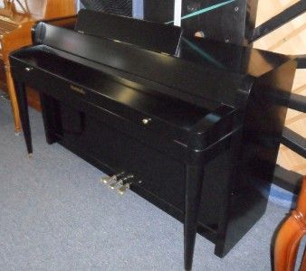 Baldwin Acrosonic Spinet Black Satin, Refinished, Very Nice, Bench 