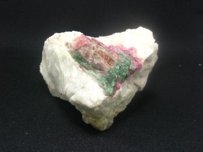 LARGE WATERMELON TOURMALINE CLUSTER QUARTZ BRAZIL 2.6  