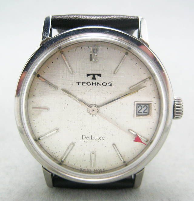 VINTAGE SWISS TECHNOS 17 Jewels Manual Mens Watch C.50S  