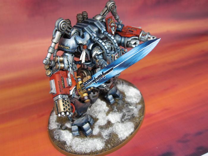 Warhammer 40K Painted Grey Knight Nemesis Dreadknight  