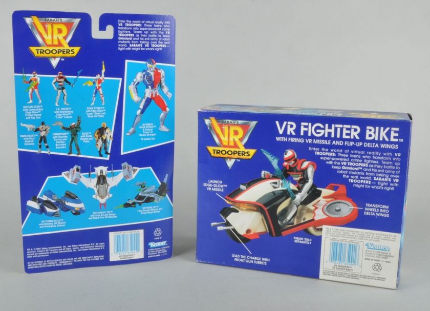 Kenner Sabans VR TROOPERS TANKOTRON Action Figure + Fighter Bike MINT 