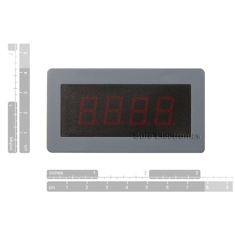 Digital Red LED 20V 30V DC Panel Meter Auto Brightness  