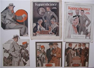 60+ PIECE COLLECTION LEYENDECKER ORIGINALS J. C. & FRANK KUPPENHEIMER 