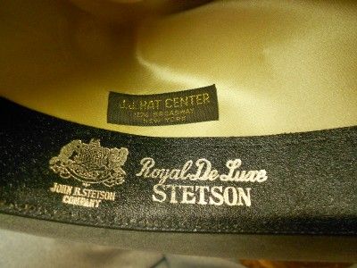 Gray Vintage Royal DeLuxe Stetson Fedora Hat with Original Box  