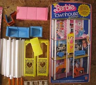 RARE FIND VINTAGE BARBIE TOWNHOUSE NEVER ASSEMBLED 1977 COMPLETE 