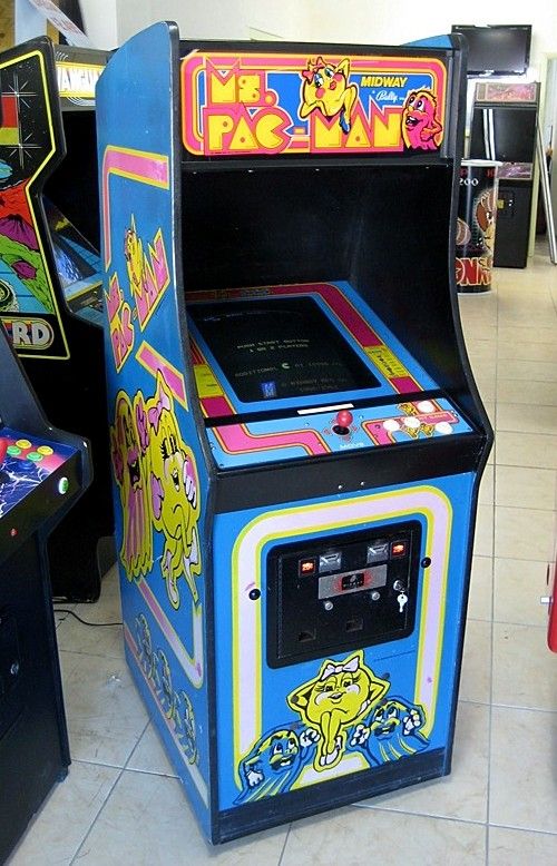 Vintage . Ms Pacman . Arcade Video Game  