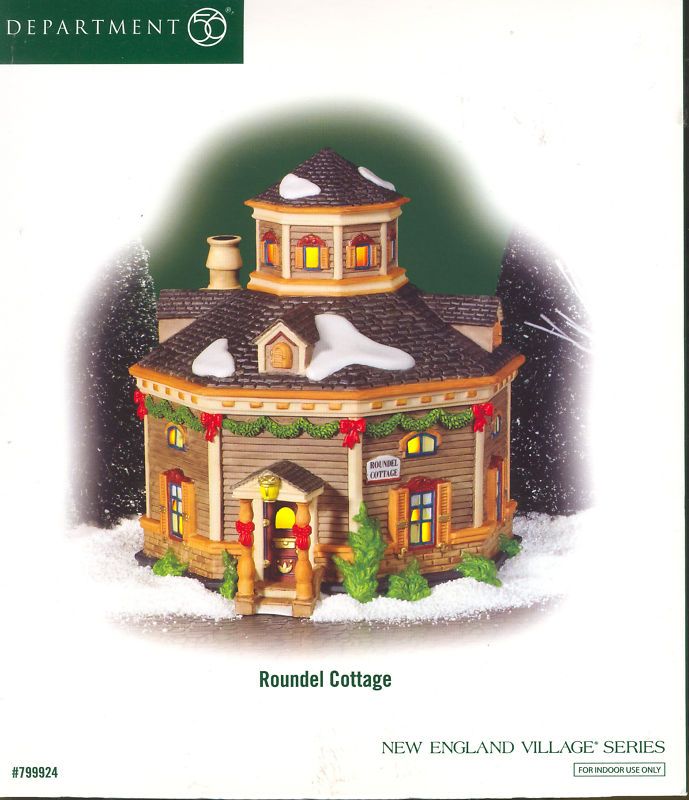 DEPT 56 NEW ENGLAND VILLAGE ROUNDEL COTTAGE  