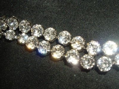   SPARKLING ~WEISS Crisp Clear Clear JUMBO 7mm Rhinestone Necklace