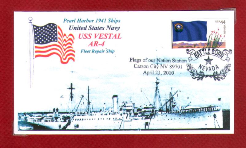 USS VESTAL AR 4 Fleet Repair Ship Pearl Harbor Ships   