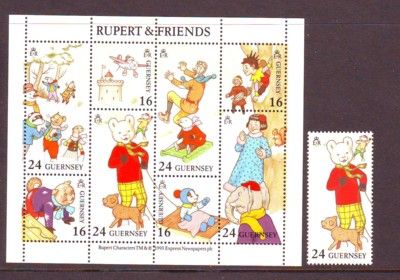 description guernsey scott catalogue number 509 10 1993 rupert bear 