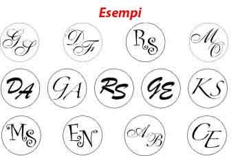 SIGILLO PER CERALACCA con doppia iniziale diametro mm. 20