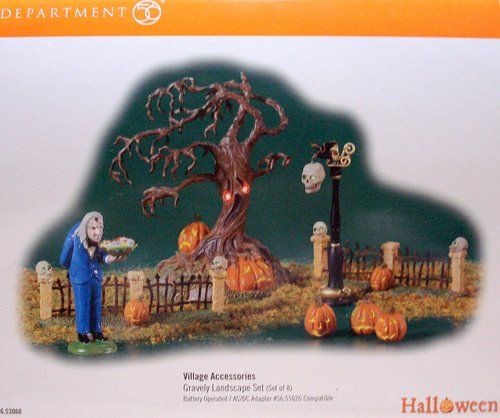 DEPT 56 Creepy Lighted Yard HALLOWEEN Snow 53242  