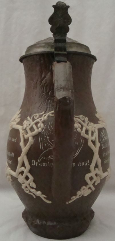 Mettlach Beer Pitcher and Stein Set  