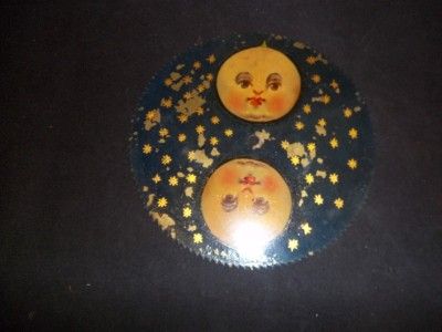 Antique Moon Phase Dial Moon Dial Hand Painted On Brass For 