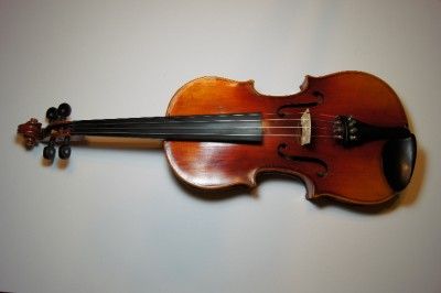 OLD ANTIQUE VIOLIN GERMANY 4/4 FREE CASE AND BOW  