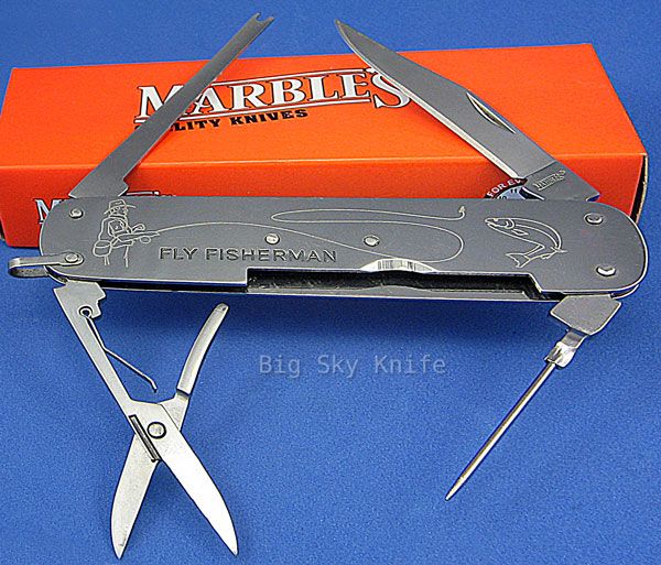   Fisherman Fishing Multi Tool Knife Stainless w/ Scissors NEW  