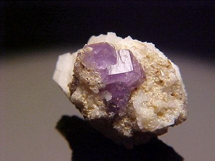 CLASSIC PURPLE Apatite Crystal HARVARD QUARRY, MAINE  