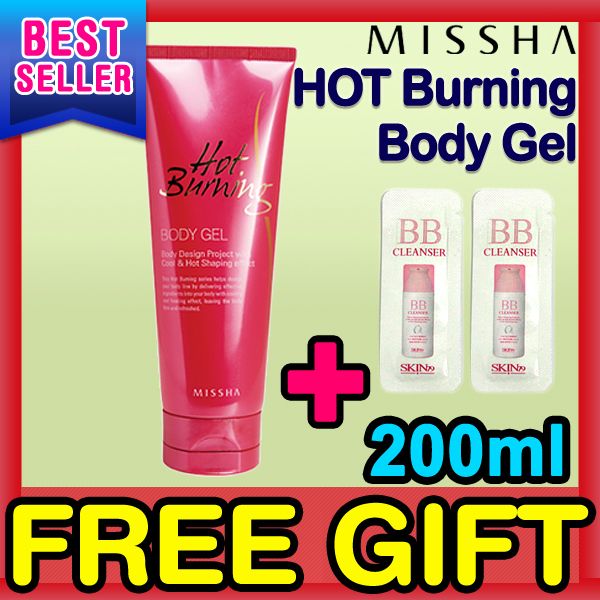 Genuine Missha Hot burning Body Gel 200ml shaping heating effect 