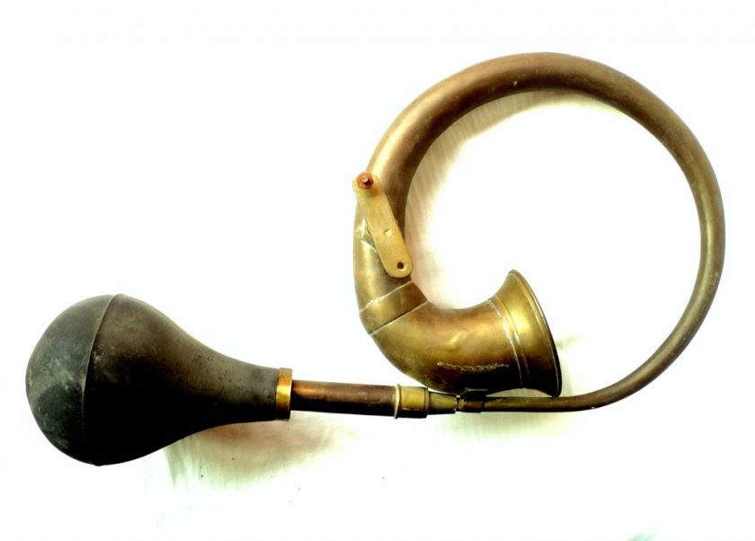Vintage Antique Brass Automobile Car Horn 1920s  