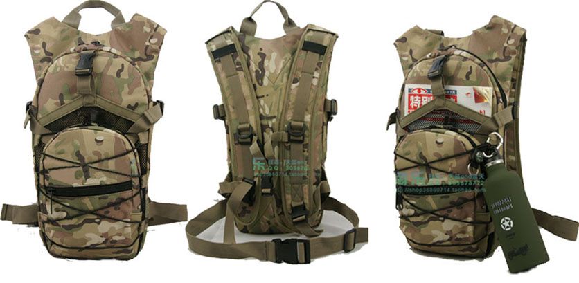 OUTDOOR MILITARY ARMY BACKPACK HYDRATION PACKAGE BAGS  