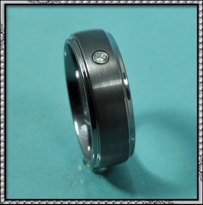 NEW DESIGNER COMFORT FIT MENS TUNGSTEN RING  