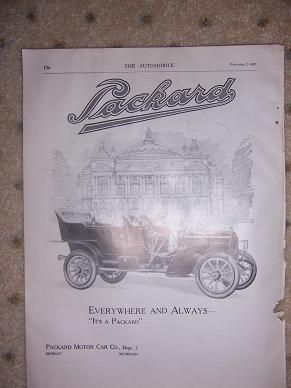 1907 Old Auto Ad Packard Motor Car Vintage O  