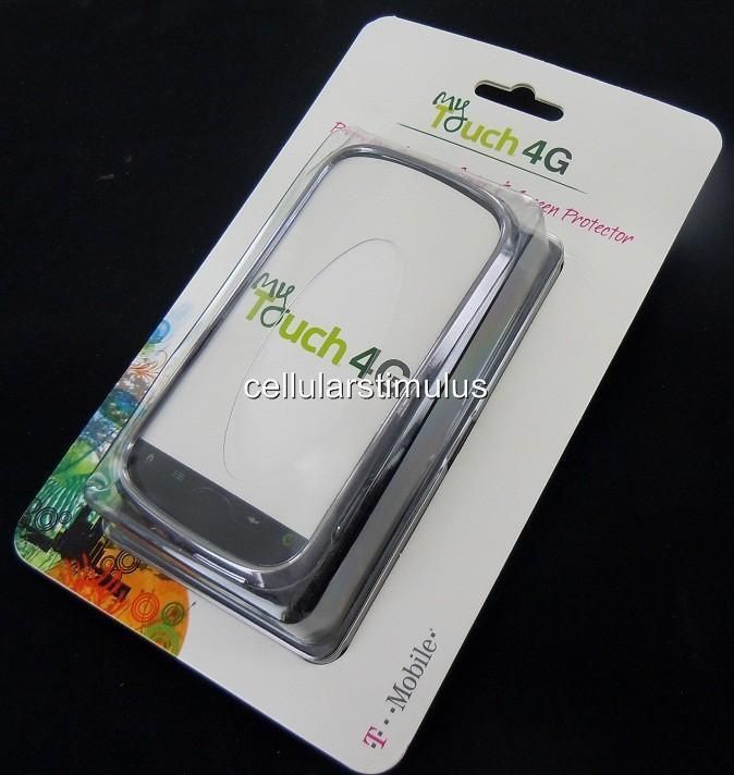 New OEM BodyGlove MyTouch 4G/HD Chrome Black Hard Leather Case Cover 