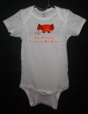 Infant Children Clothing, Baby Onesie  Growing Horns  