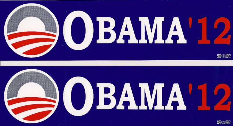 Obama 12 Bumper Stickers Barack President  