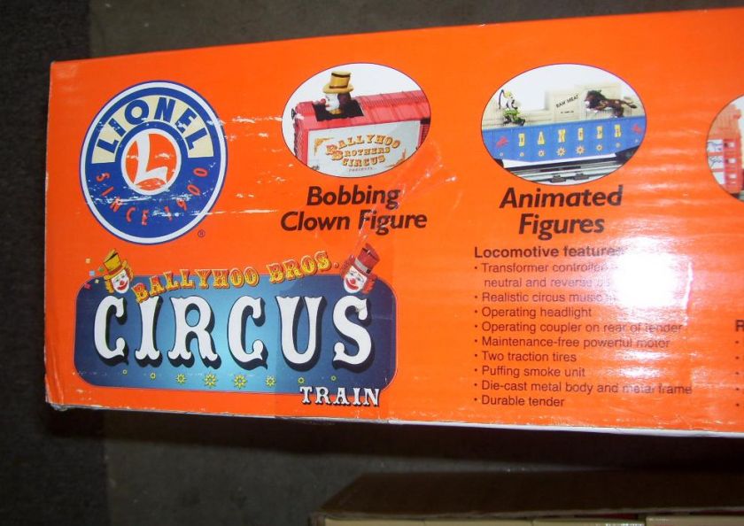 LIONEL O 31931 BALLYHOO BROTHERNS CIRUS TRAIN SET  