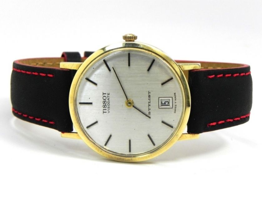 14k Tissot Visodate Stylist Mens Watch  