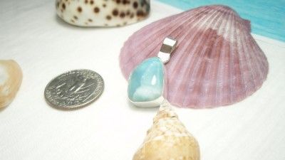 Larimar Pendant in Silver.925 Nice Pattern  