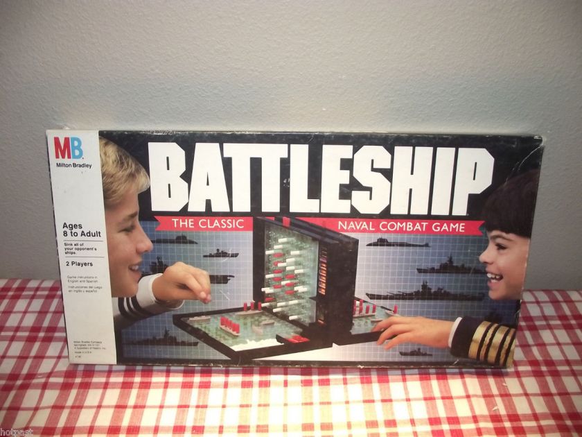 MILTON BRADLEY BATTLESHIP CLASSIC NAVAL COMBAT GAME 1990 EDITION GOOD 