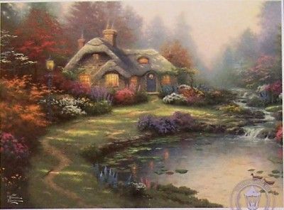 THOMAS KINKADE JIGSAW PUZZLE EVERETTS COTTAGE 3310 6  