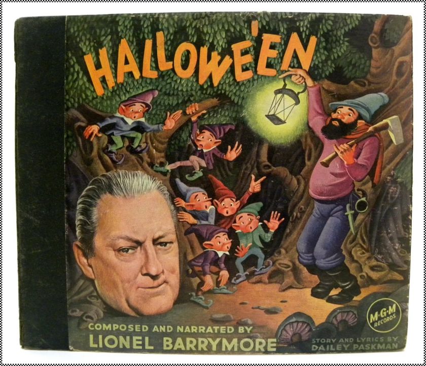   en with Lionel Barrymore MGM 30046 1947 78rpm Halloween Set  