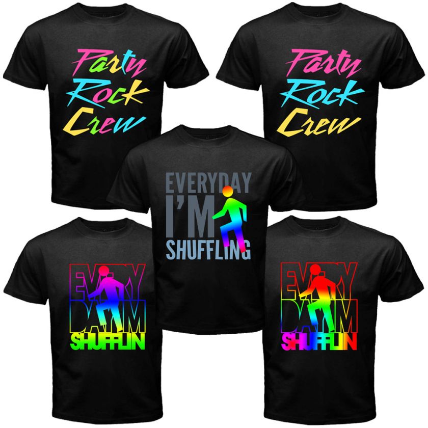 NEW LMFAO   EVERYDAY IM SHUFFLIN PARTY ROCK CREW DJ FANS T SHIRT SIZE 