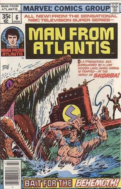 Man from Atlantis Comic Bk 1978 July # 6 Behemoth Bait  