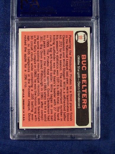 1966 Topps #99 Buc Belters Willie Stargell PSA 7  