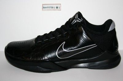 Nike Zoom Kobe V Black Mamba Grey Silver Men sz 7.5  