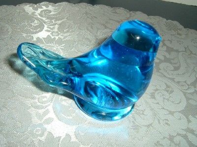 1986 LEO WARD SIGNED BLUE BIRD PAPERWEIGHT  