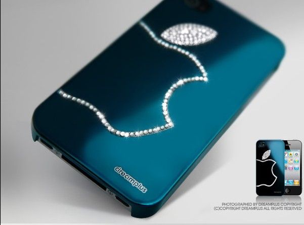 New Blue Apple Swarovski Diamond Crystal Luxury Hard Case Cover For 