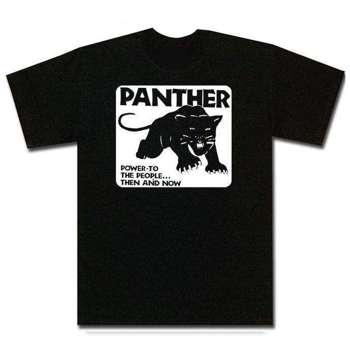 Black Panther Party Political T Shirt  