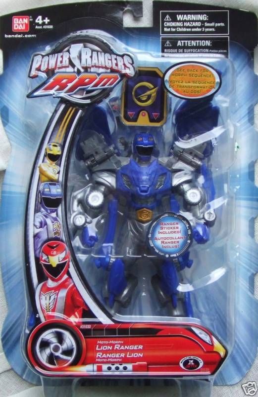 MOTO MORPH BLUE LION POWER RANGER ACTION FIGURE  