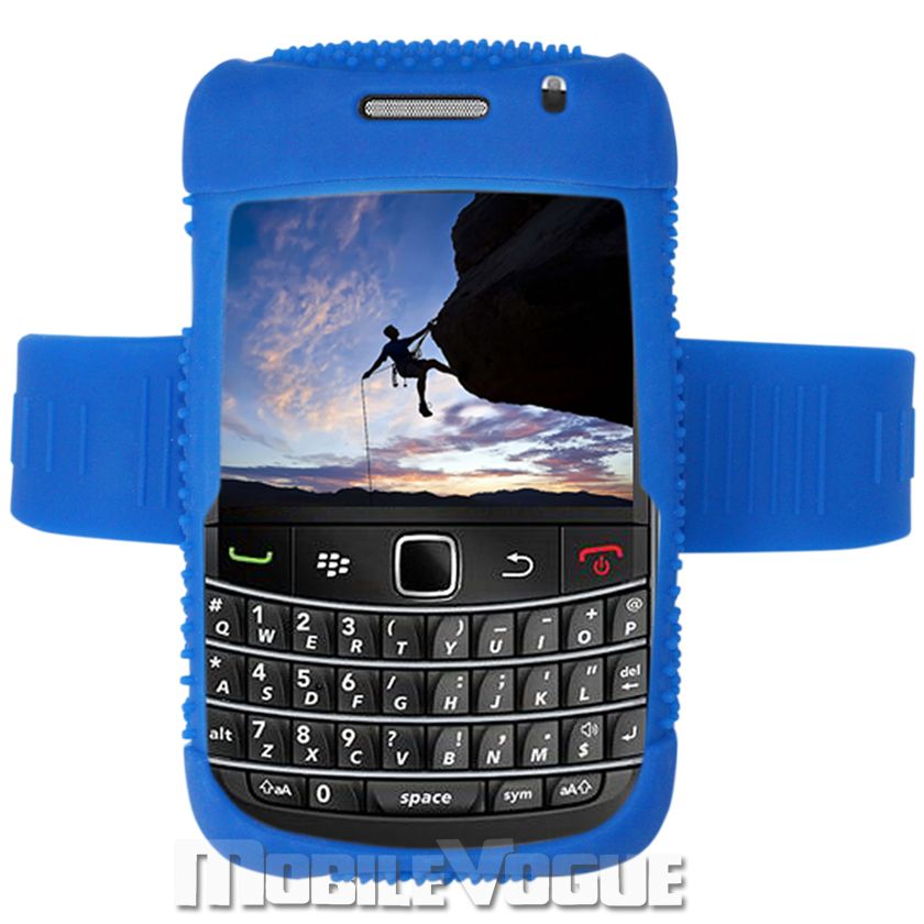 Soft Silicone Skin Case Cover Armband For Blackberry Bold 9700  